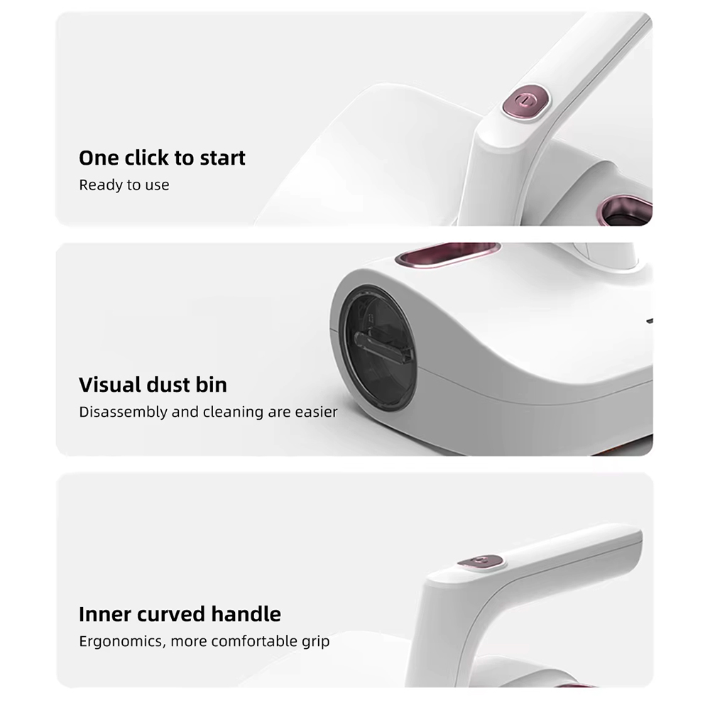 Dust Mite Controller 12000Pa UV Vacuum Cleaner for Mattress,Ikono Cleaning Appliance,400W 12kPa UV Light Dust Mite Controller HEPA Vacuum Cleaner