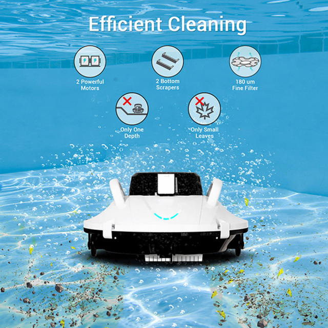 Cordless Robotic Pool Vacuum Cleaner - 80 Sqm ABS Automatic Pool Robot OEM Supply,Ikono Cleaning Appliance,Cordless Robotic Pool Cleaner Automatic Pool Cleaning Robot