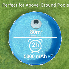Cordless Robotic Pool Vacuum Cleaner - 80 Sqm ABS Automatic Pool Robot OEM Supply,Ikono Cleaning Appliance,Cordless Robotic Pool Cleaner Automatic Pool Cleaning Robot