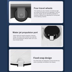 Cordless Robotic Pool Vacuum Cleaner - 80 Sqm ABS Automatic Pool Robot OEM Supply,Ikono Cleaning Appliance,Cordless Robotic Pool Cleaner Automatic Pool Cleaning Robot