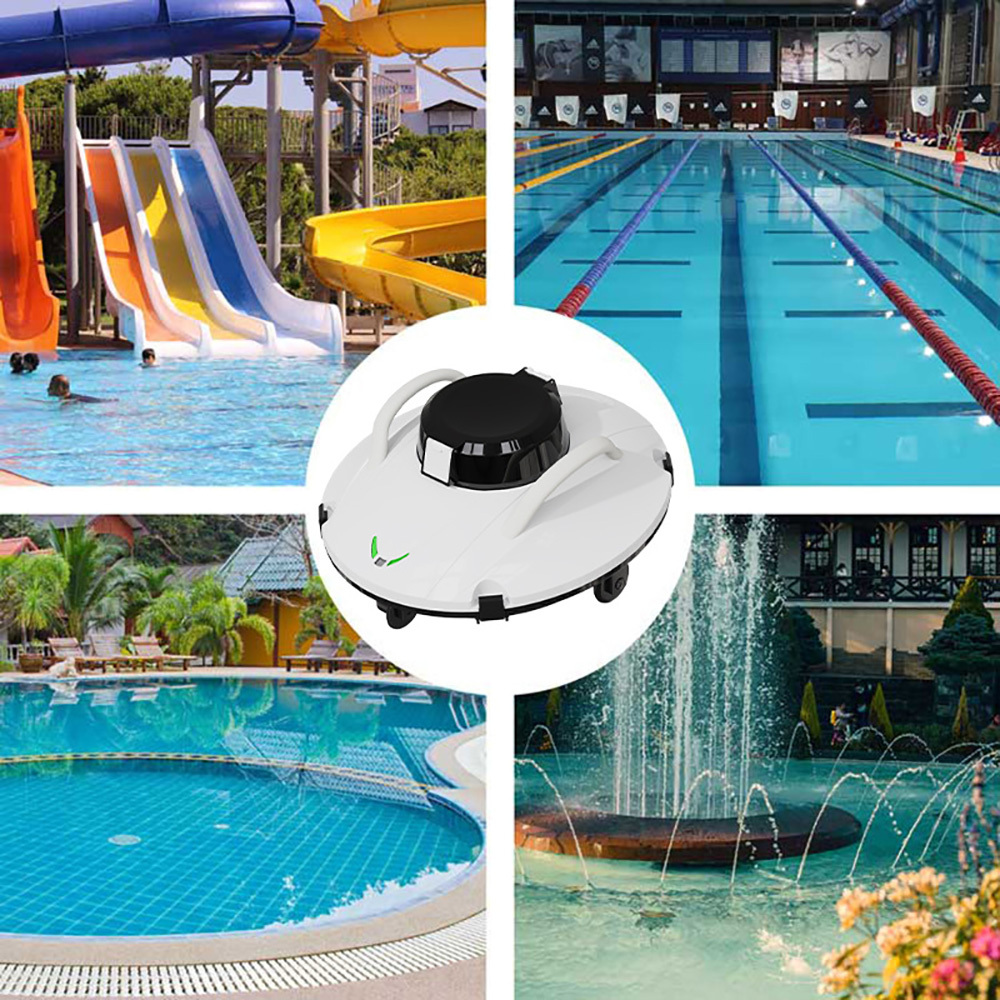 Cordless Robotic Pool Vacuum Cleaner - 80 Sqm ABS Automatic Pool Robot OEM Supply,Ikono Cleaning Appliance,Cordless Robotic Pool Cleaner Automatic Pool Cleaning Robot