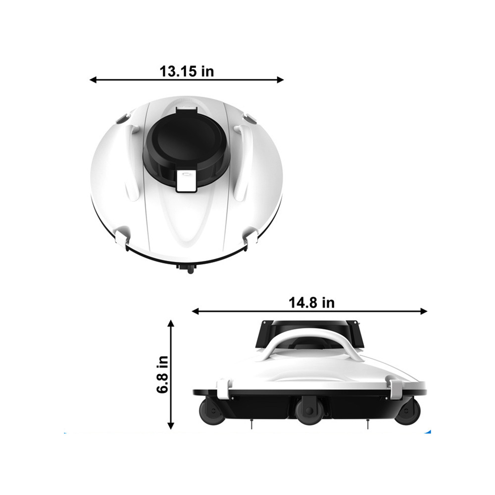 Cordless Robotic Pool Vacuum Cleaner - 80 Sqm ABS Automatic Pool Robot OEM Supply,Ikono Cleaning Appliance,Cordless Robotic Pool Cleaner Automatic Pool Cleaning Robot