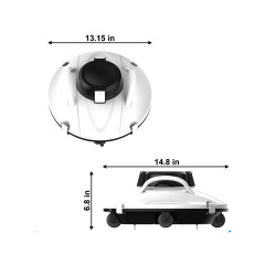 Cordless Robotic Pool Vacuum Cleaner - 80 Sqm ABS Automatic Pool Robot OEM Supply,Ikono Cleaning Appliance,Cordless Robotic Pool Cleaner Automatic Pool Cleaning Robot