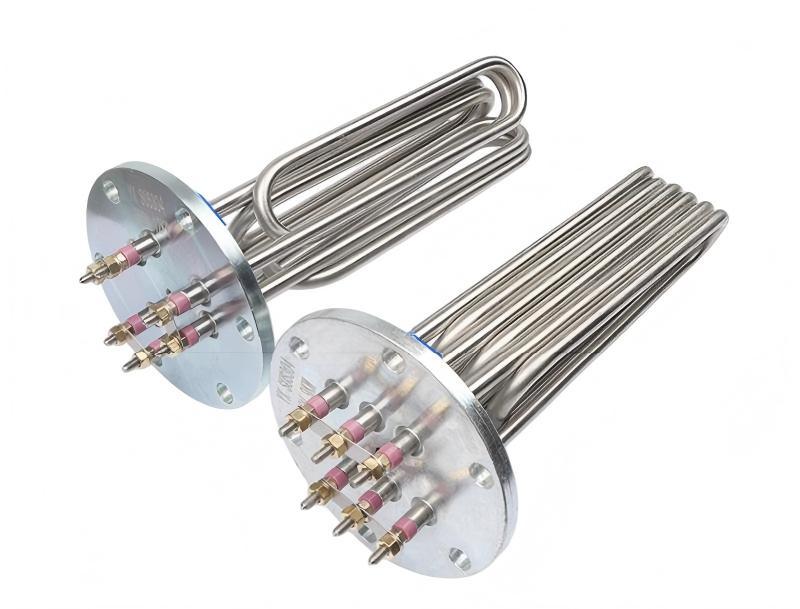 Stainless Steel Flange Water Heating Element,MY SHOP,140mm Flange Electric Heating Tube Flanged Immersion Heater for Steam Generator Stainless Steel Flange Water Heating Element