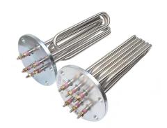 Stainless Steel Flange Water Heating Element,MY SHOP,140mm Flange Electric Heating Tube Flanged Immersion Heater for Steam Generator Stainless Steel Flange Water Heating Element