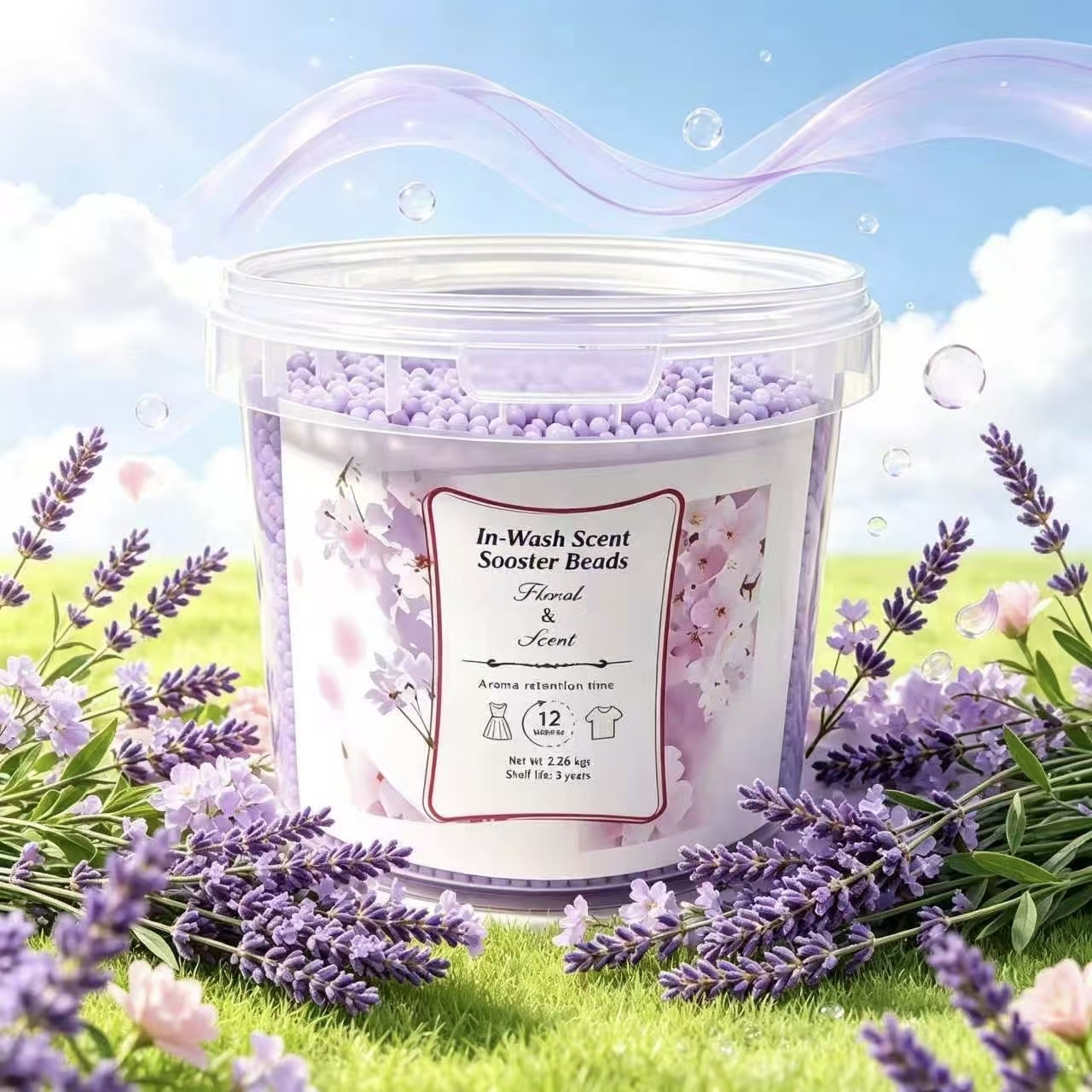 Laundry Scent Beads Lavender 2.26kg,gzxidi,Laundry Scent Beads Lavender 2.26kg