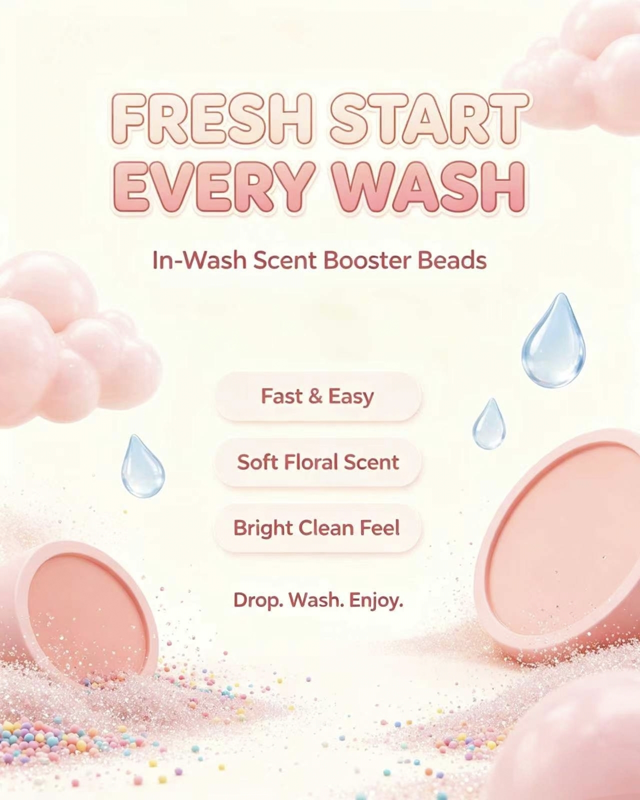 Laundry Scent Beads Mixed Scent 2.26kg,gzxidi,Laundry Scent Beads Mixed Scent 2.26kg
