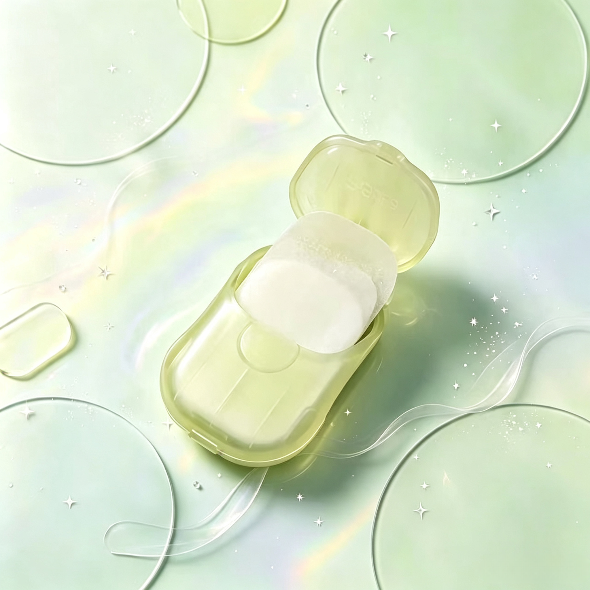 Hand Wash Soap Sheets Green Tea 50 Sheets,gzxidi,Hand Wash Soap Sheets Green Tea 50 Sheets