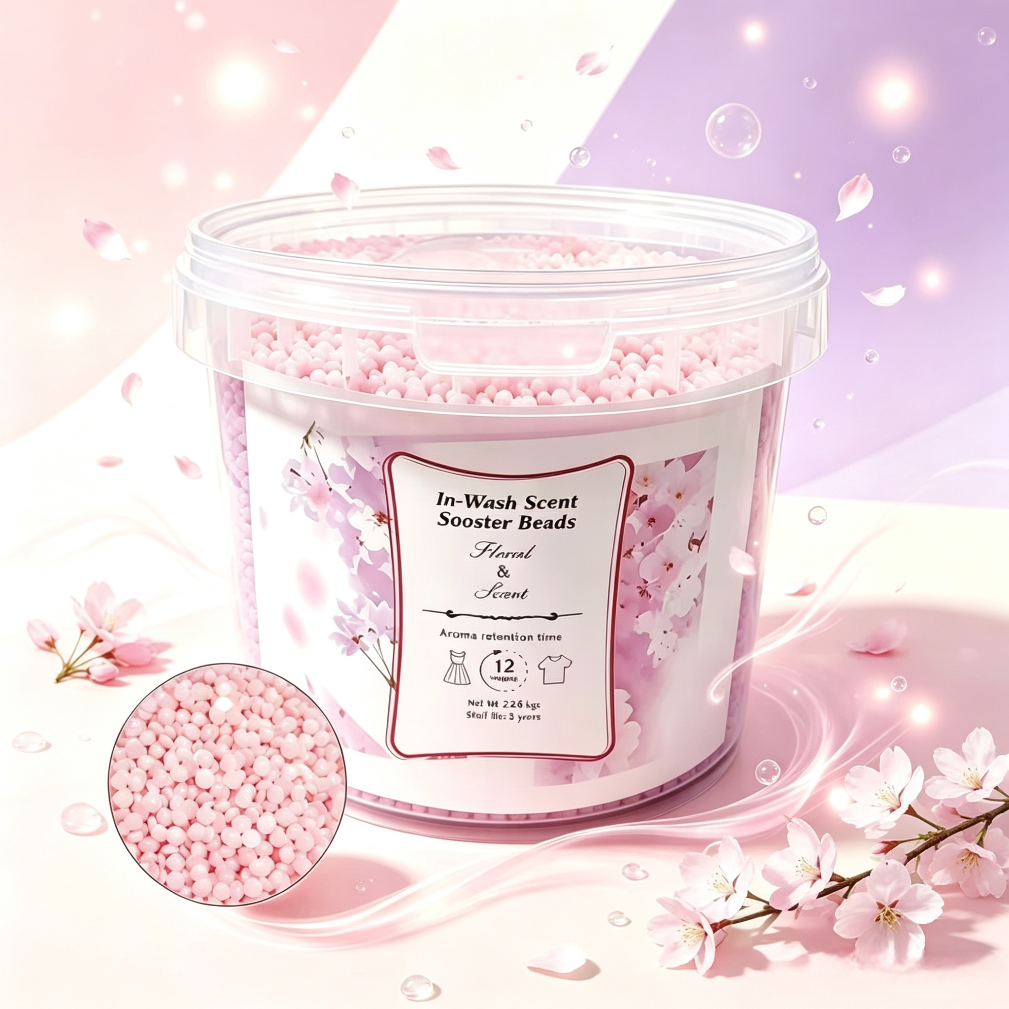 Laundry Scent Beads Cherry Blossom 2.26kg,gzxidi,Laundry Scent Beads Cherry Blossom 2.26kg