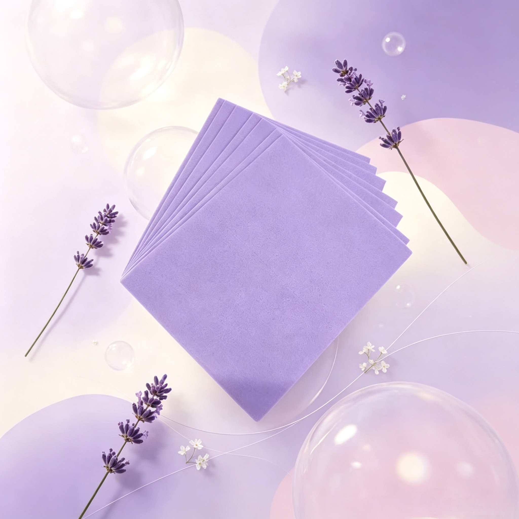 Laundry Detergent Sheets Lavender 3g,gzxidi,Laundry Detergent Sheets Lavender 3g