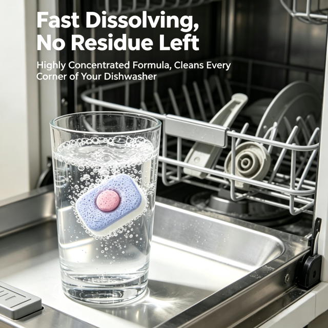 Dishwasher Cleaner Tablets 20 Tablets,gzxidi,WELUCK Dishwasher Cleaner Effervescent Tablets | Lemon Scent Dishwasher Tablets