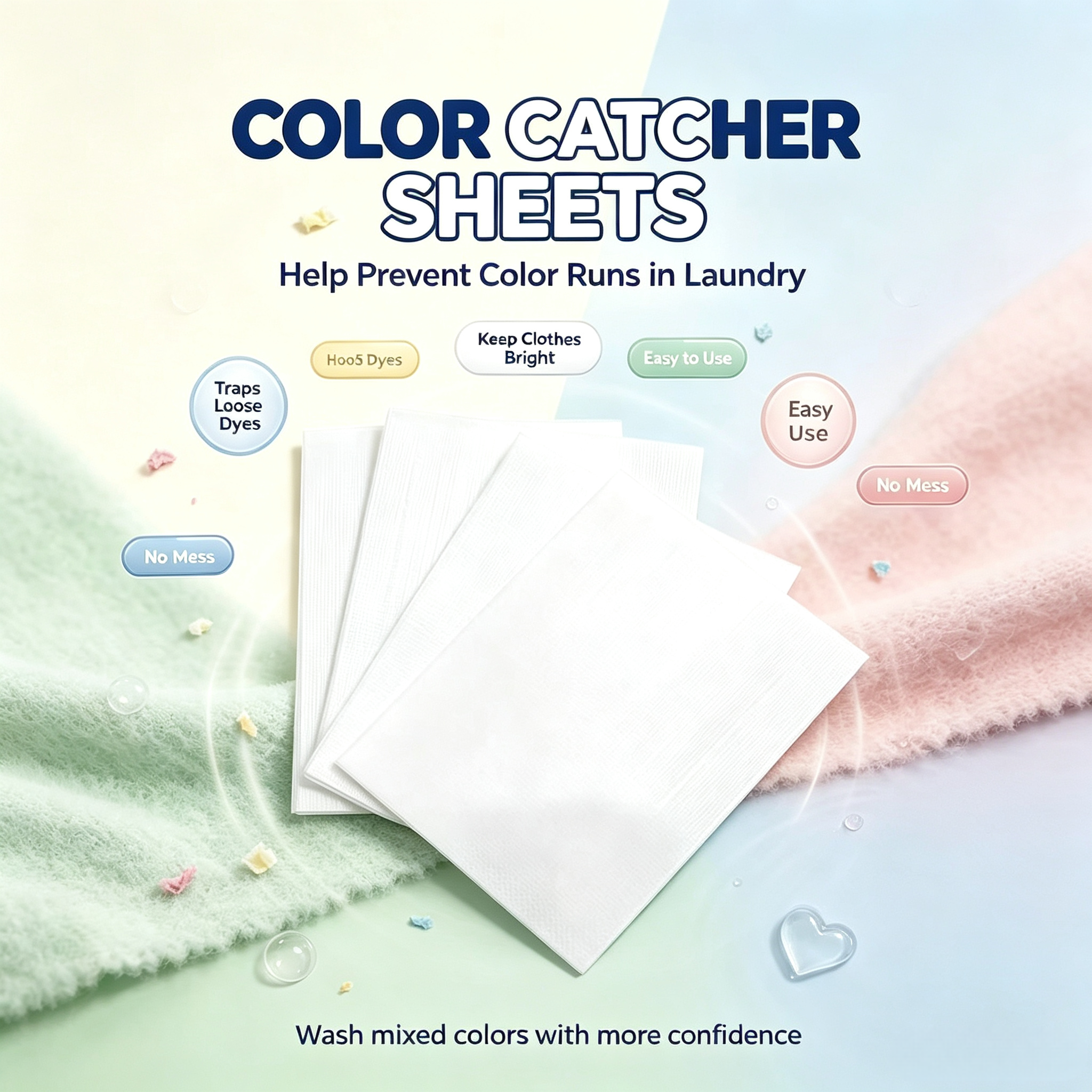 Color Catcher Sheets 4g,gzxidi,Color Catcher Sheets