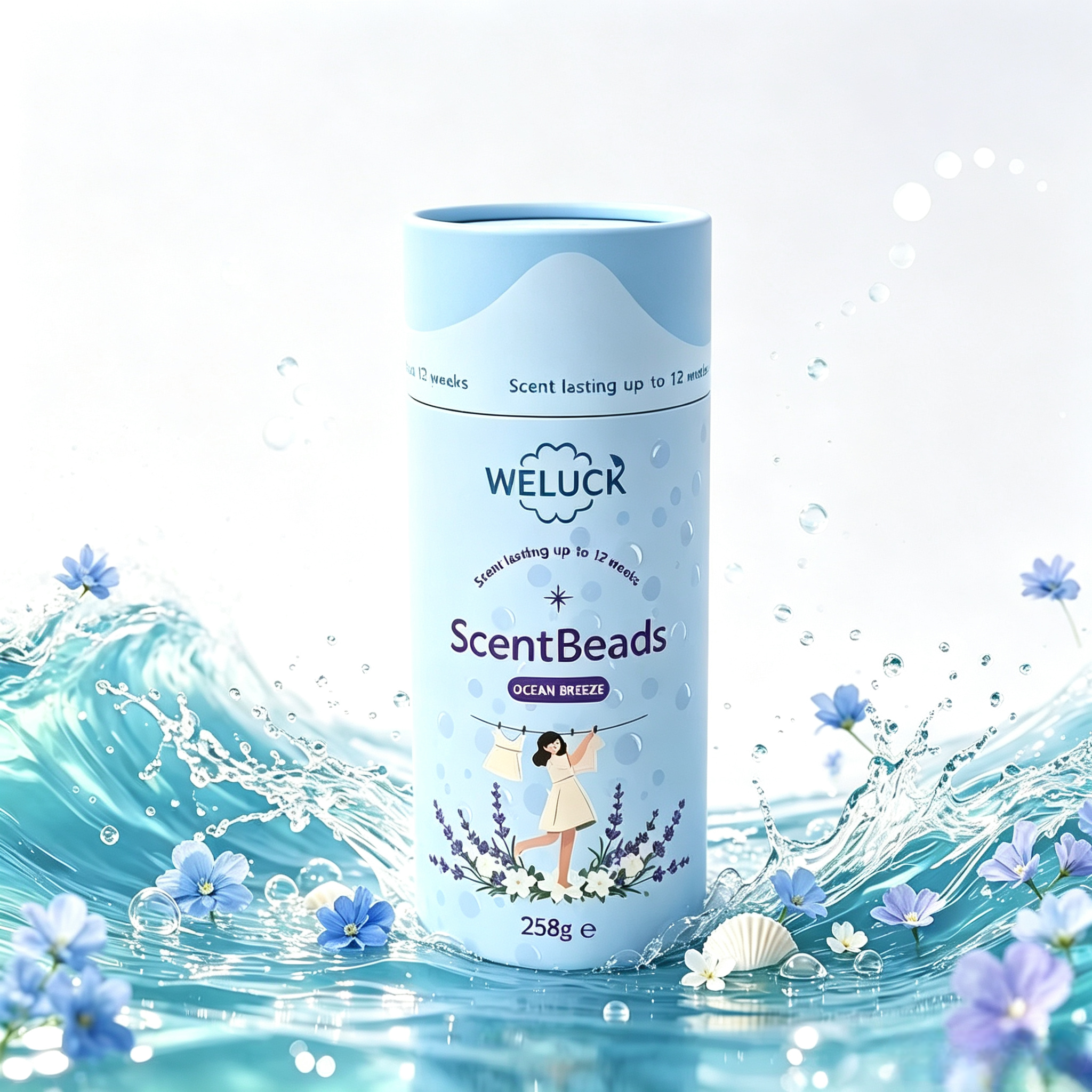 Laundry Scent Beads Ocean Breeze 258g,gzxidi,Lavender Scent Beads Ocean Breeze 258g