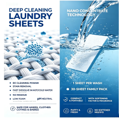 Laundry Detergent Sheets 32 Sheets,gzxidi,Laundry Detergent Sheets