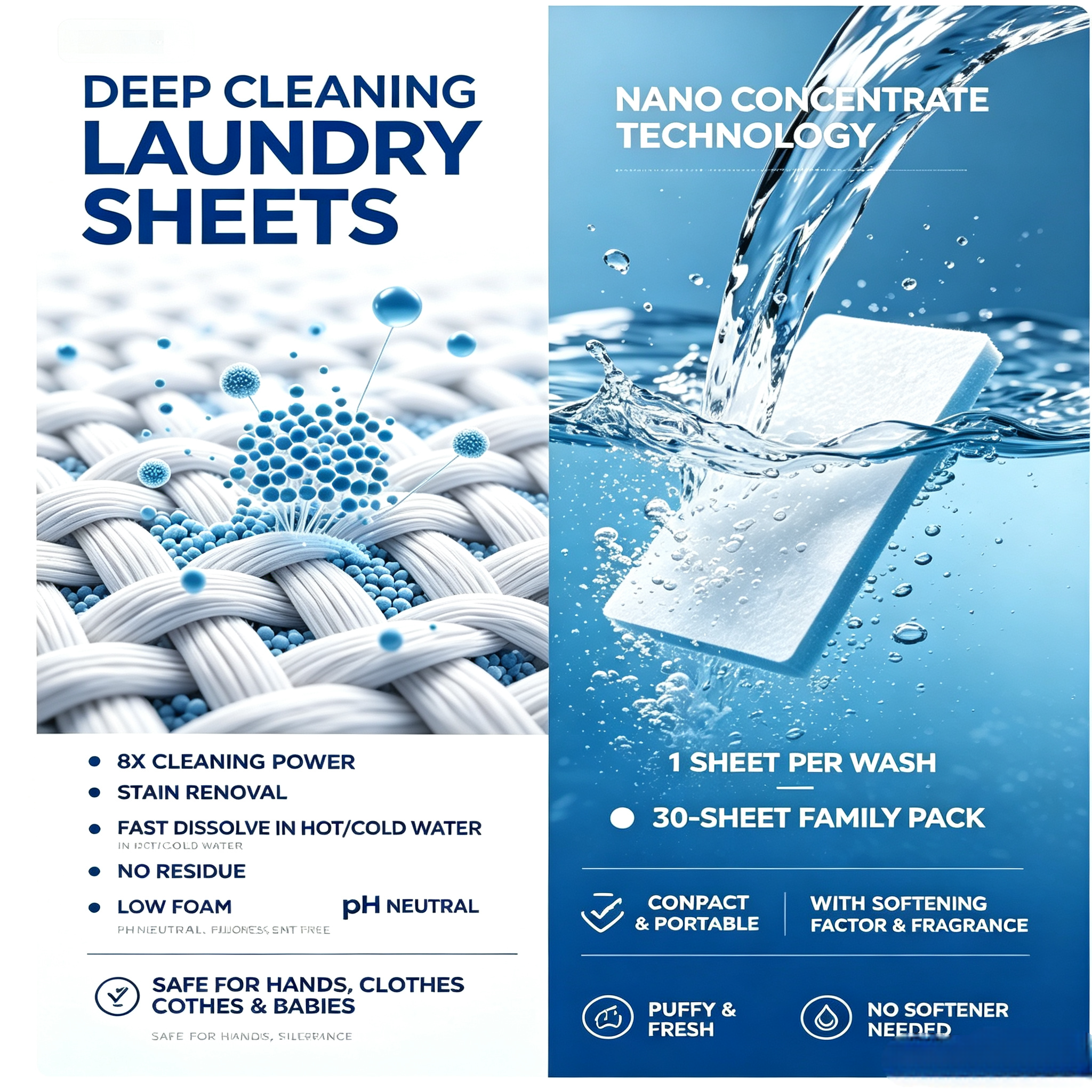 Laundry Detergent Sheets 32 Sheets,gzxidi,Laundry Detergent Sheets