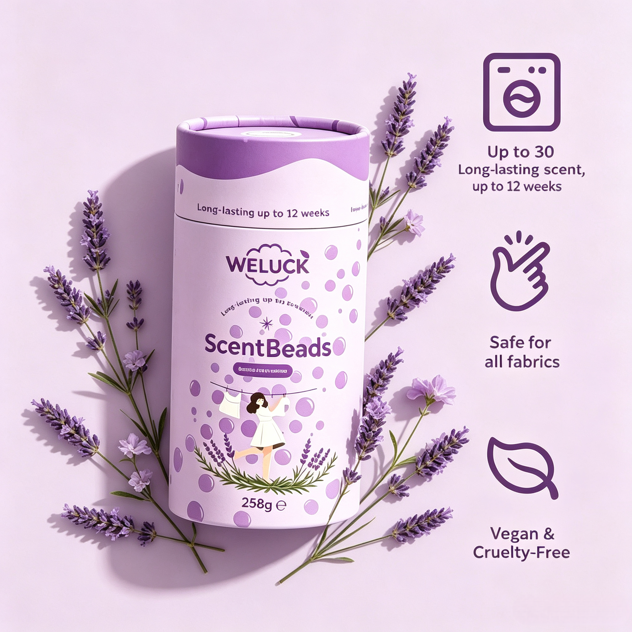 Laundry Scent Booster Beads 258g,gzxidi,WELUCK Laundry Scent Beads 258g Herbal Freshness Long Lasting Fragrance Booster Beads