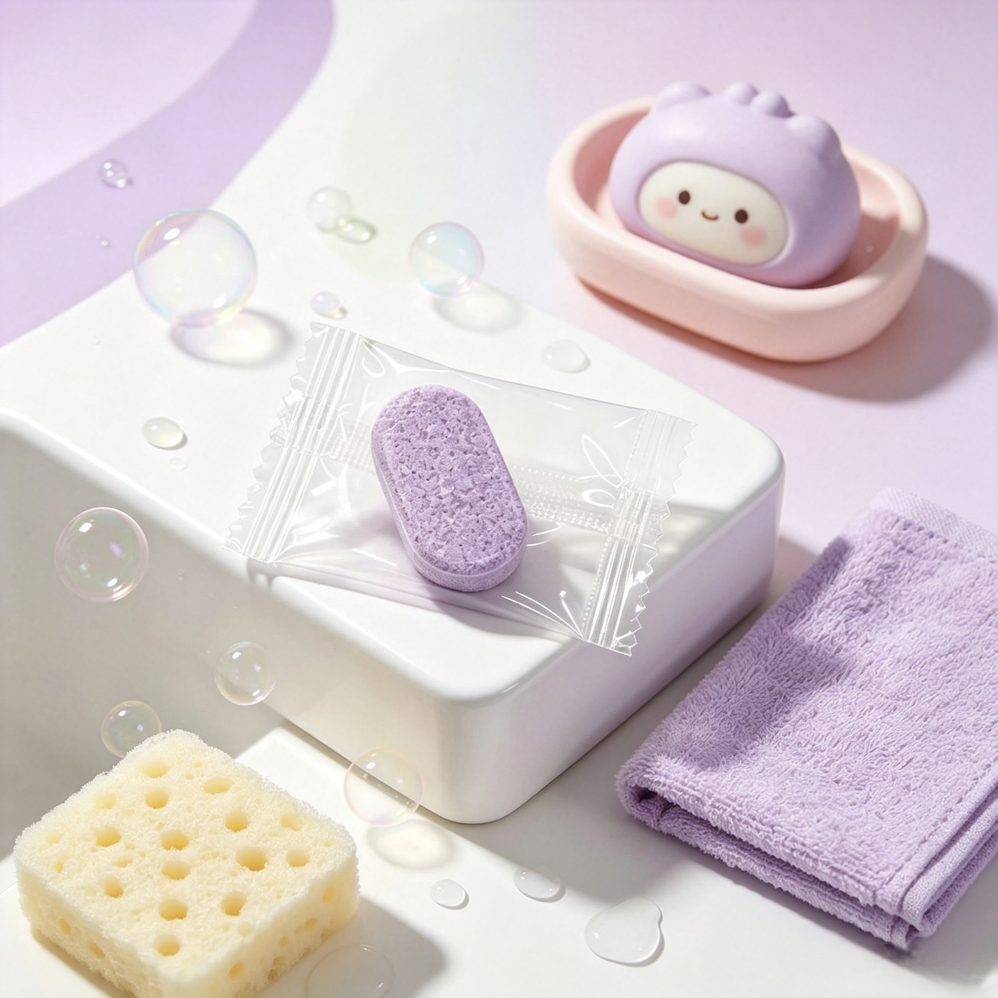 Hand Wash Effervescent Tablets Lavender 4g,gzxidi,Hand Wash Effervescent Tablets 4g