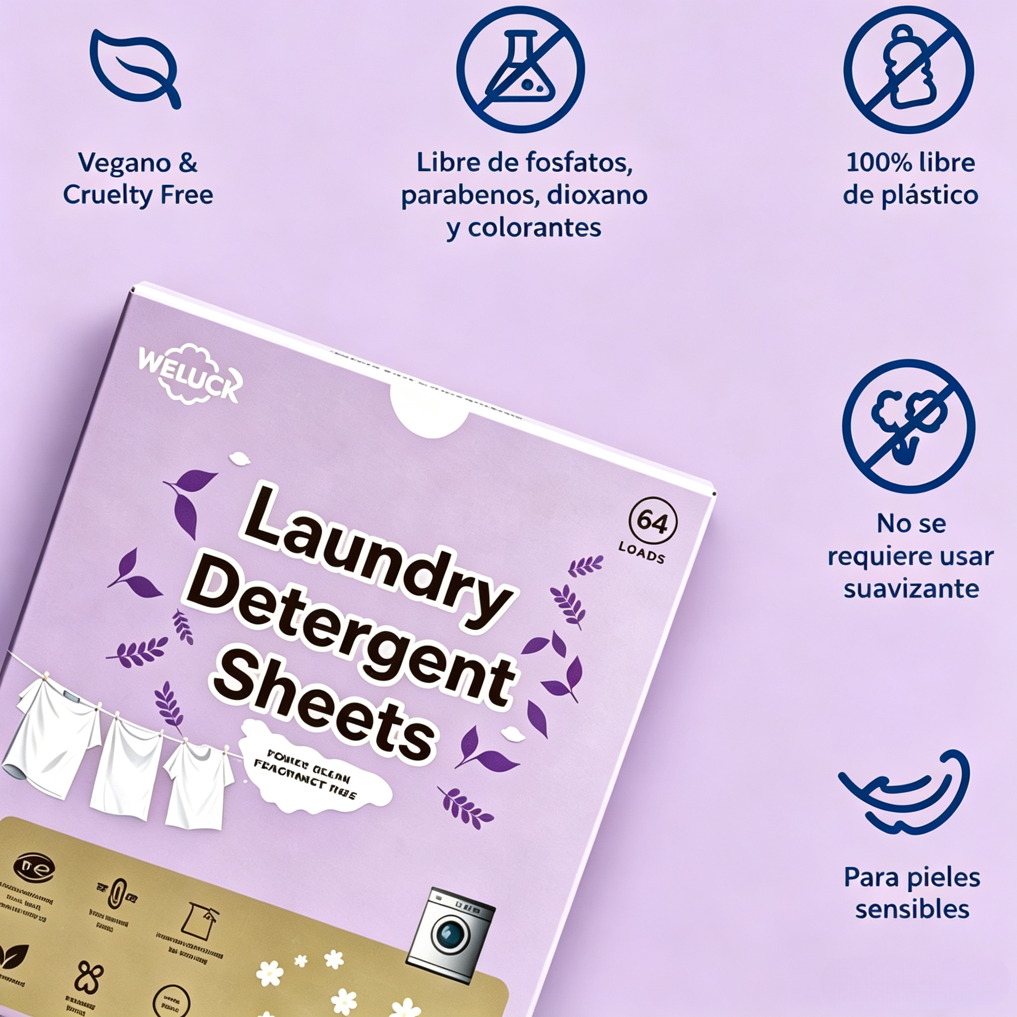 Laundry Detergent Sheets 32 Sheets,gzxidi,Laundry Detergent Sheets