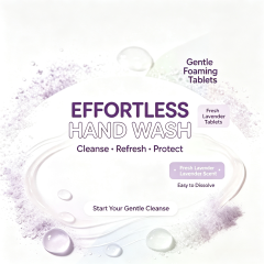 Hand Wash Effervescent Tablets Lavender 4g,gzxidi,Hand Wash Effervescent Tablets 4g