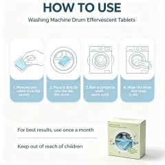 Washing Machine Drum  Tablets 12 Pieces,gzxidi,Washing Machine Drum  Tablets 12 Pieces