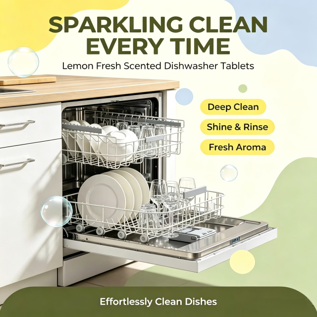 Dishwasher Cleaner Tablets 20 Tablets,gzxidi,WELUCK Dishwasher Cleaner Effervescent Tablets | Lemon Scent Dishwasher Tablets