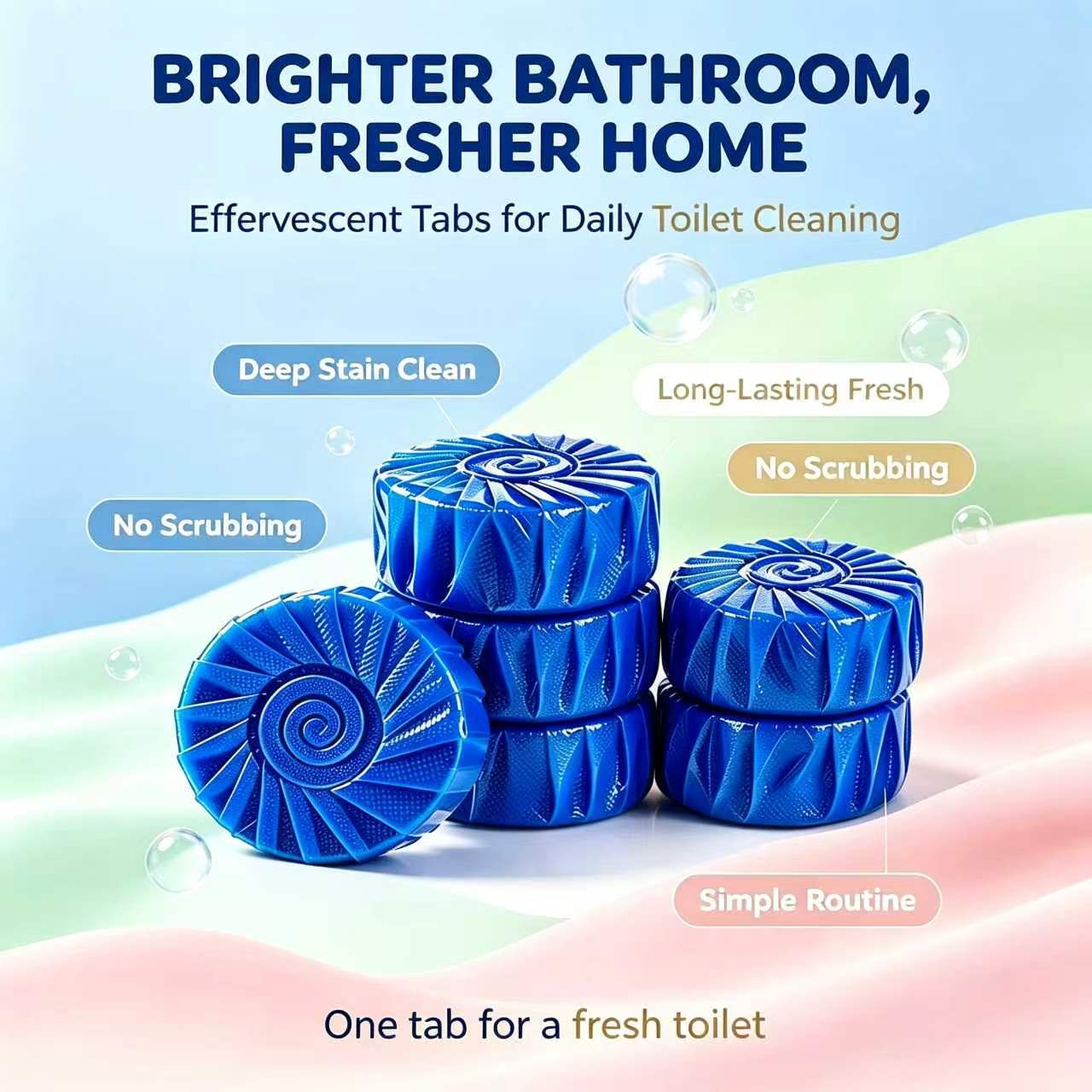 Toilet Bowl Cleaning Tablets 50g,gzxidi,Toilet Bowl Cleaning Tablets 50g