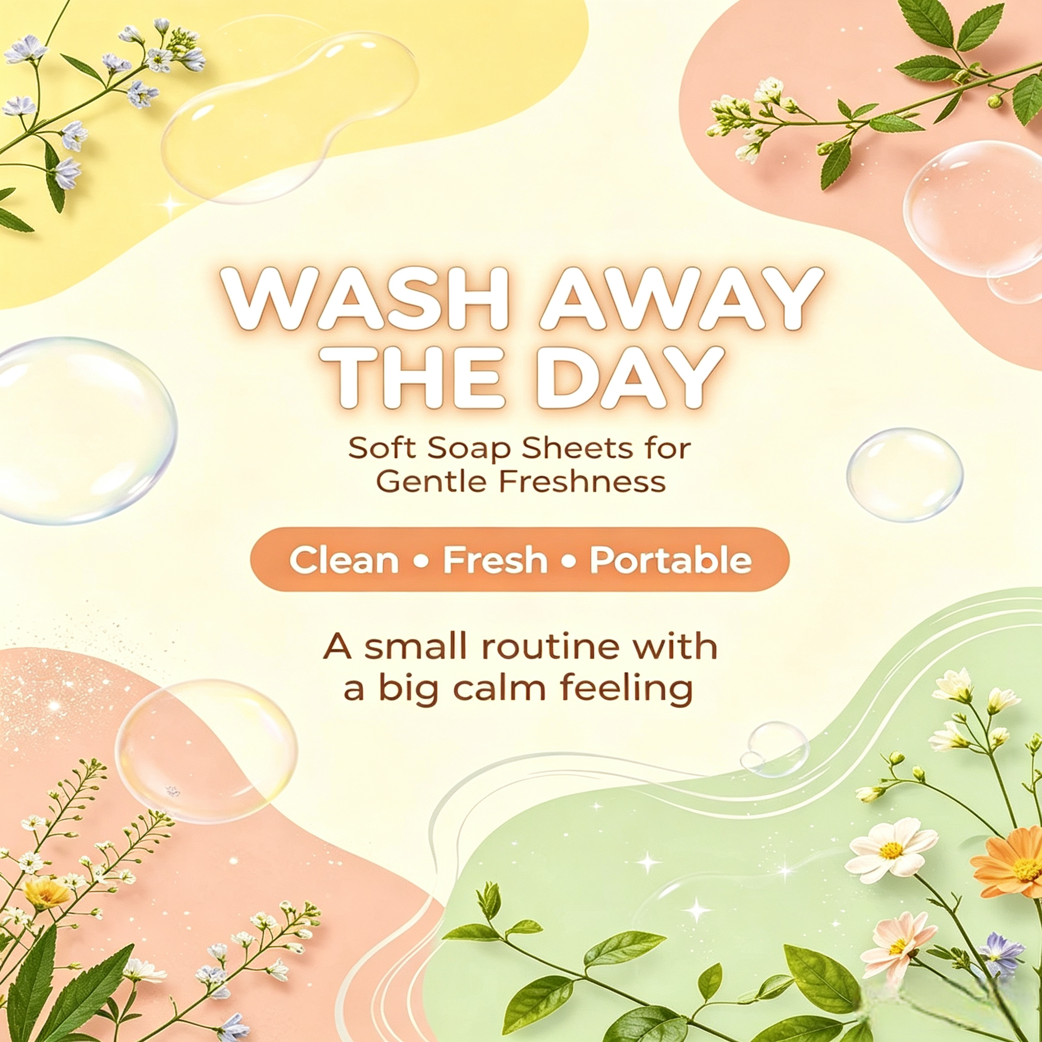 Hand Wash Soap Sheets Lavender 50 Sheets,gzxidi,Hand Wash Soap Sheets Lavender 50 Sheets