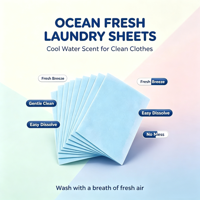 Laundry Detergent Sheets Ocean 3.5g,gzxidi,Laundry Detergent Sheets Ocean 3.5g