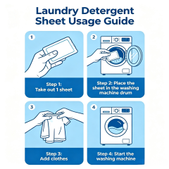 Laundry Detergent Sheets Ocean 3.5g,gzxidi,Laundry Detergent Sheets Ocean 3.5g