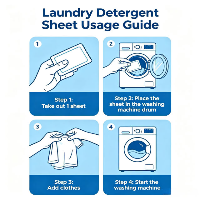 Laundry Detergent Sheets Ocean 3.5g,gzxidi,Laundry Detergent Sheets Ocean 3.5g