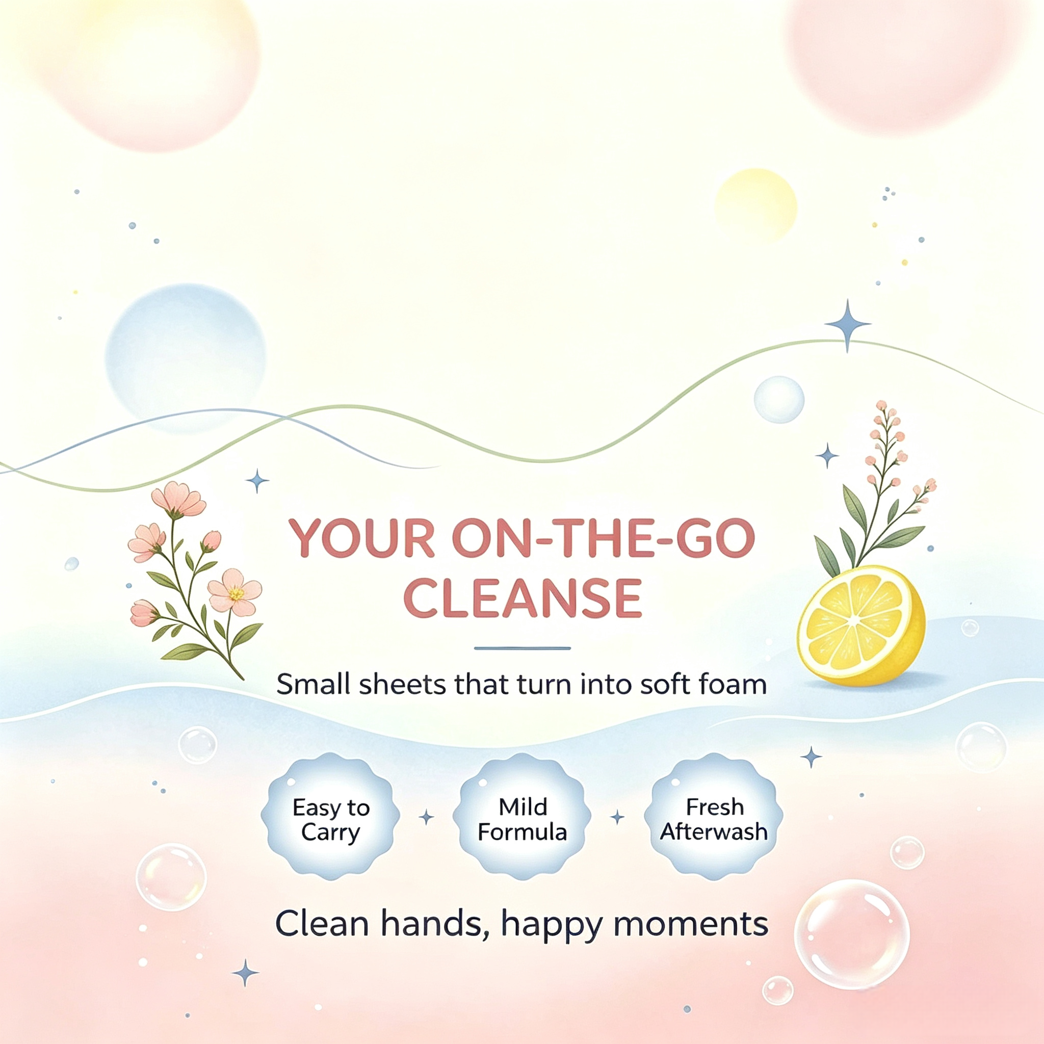Hand Wash Soap Sheets Rose 50 Sheets,gzxidi,Hand Wash Soap Sheets Rose 50 Sheets