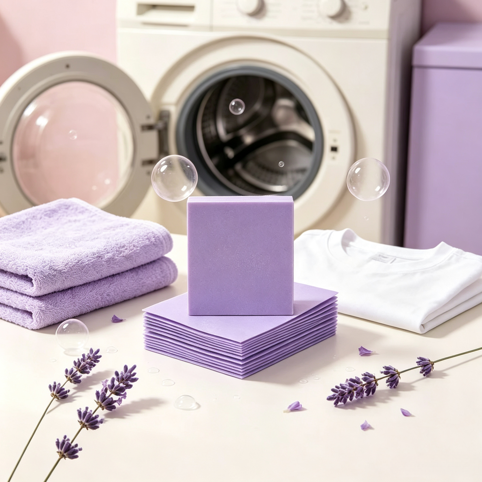 Laundry Detergent Sheets Lavender 3g,gzxidi,Laundry Detergent Sheets Lavender 3g