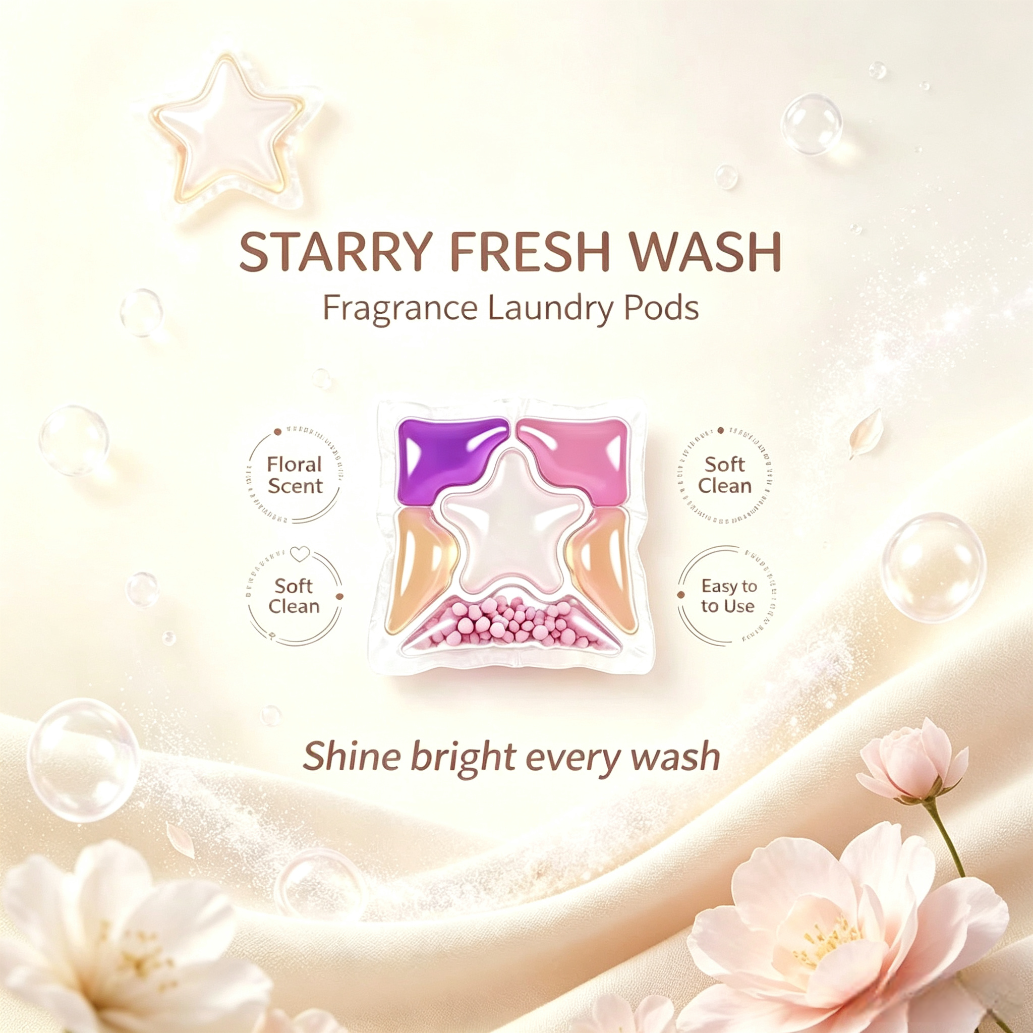 6‑Chamber Laundry Detergent Pods 10g,gzxidi,6‑Chamber Laundry Detergent Pods 10g