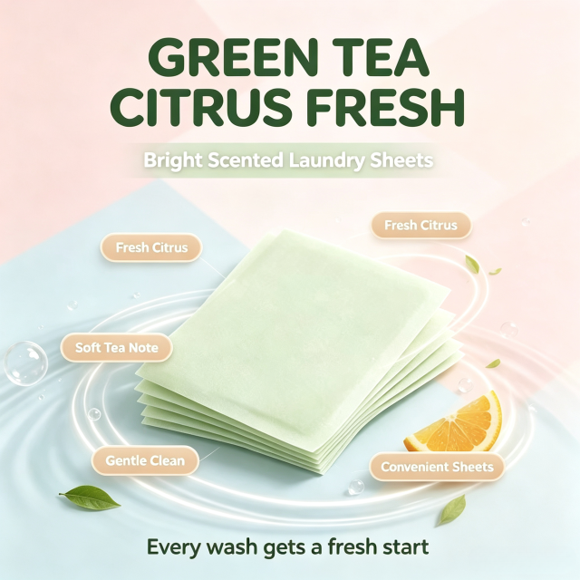 Laundry Detergent Sheets Green Tea 3.5g,gzxidi,Laundry Detergent Sheets Green Tea 3.5g