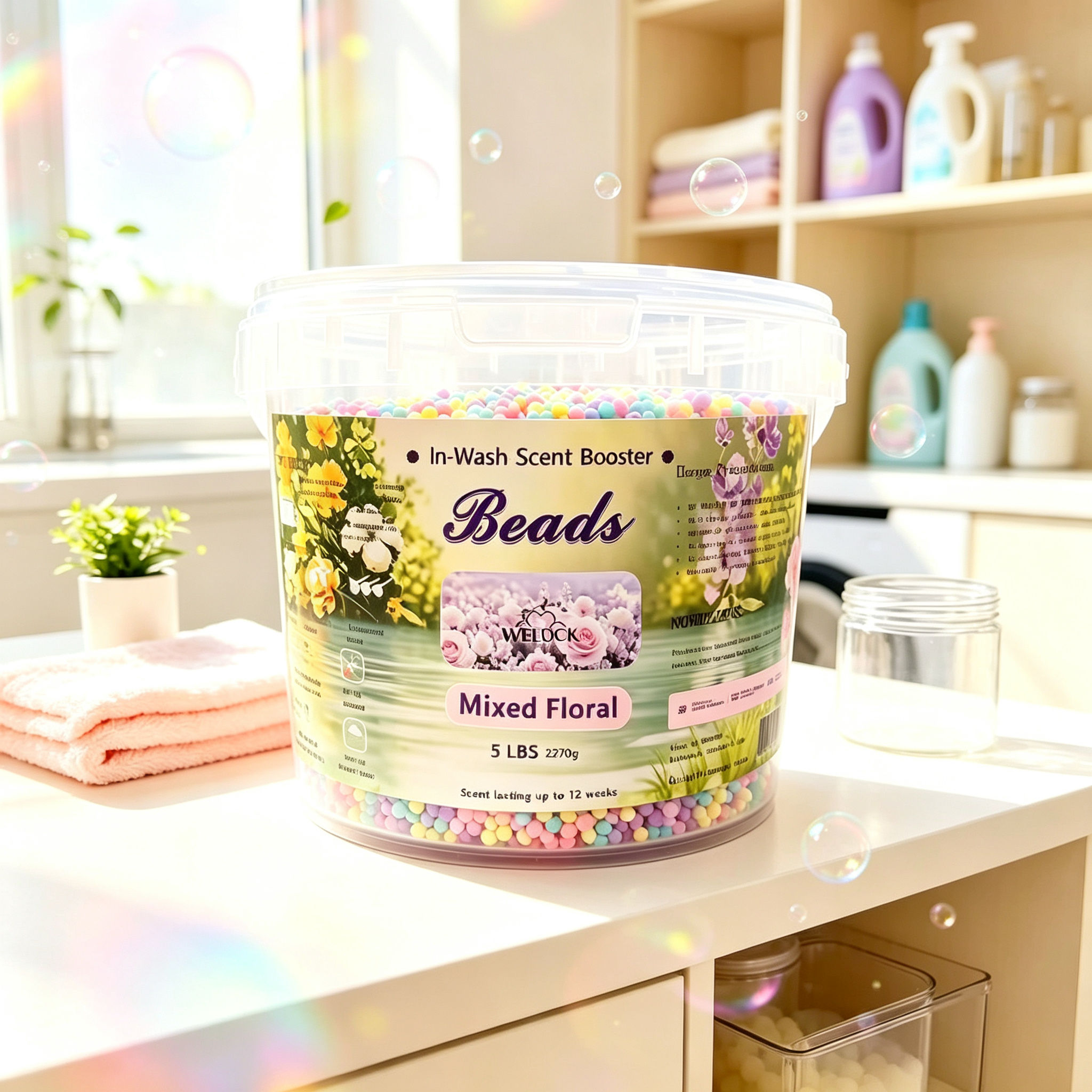 Laundry Scent Beads,gzxidi,Laundry Scent Beads Mixed Scent 2.26kg