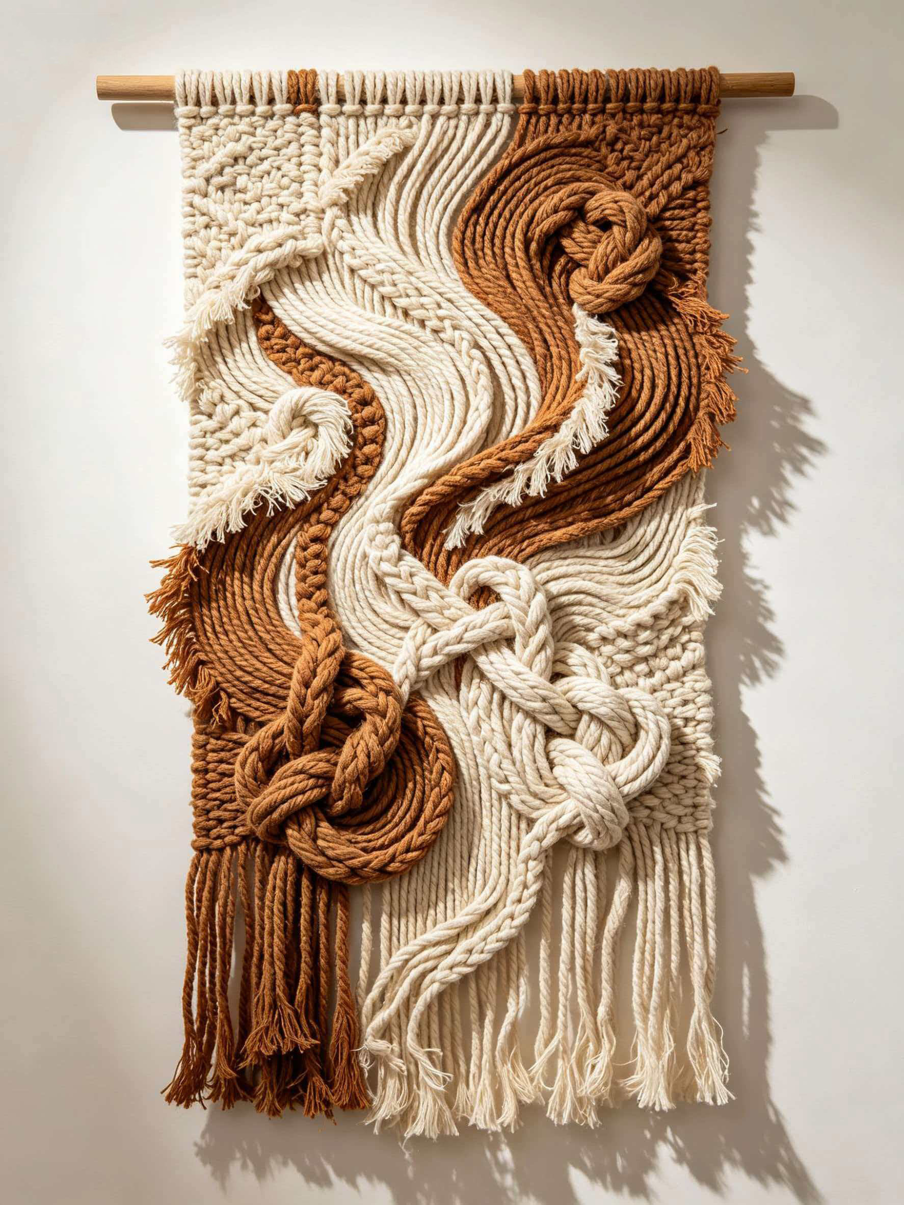 Handmade Macrame Cotton Wall Hanging, Boho Rustic Home Wall Decor,www.kongzeglobal.com,Handmade Macrame Cotton Wall Hanging, Boho Rustic Home Wall Decor-www.kongzeglobal.com