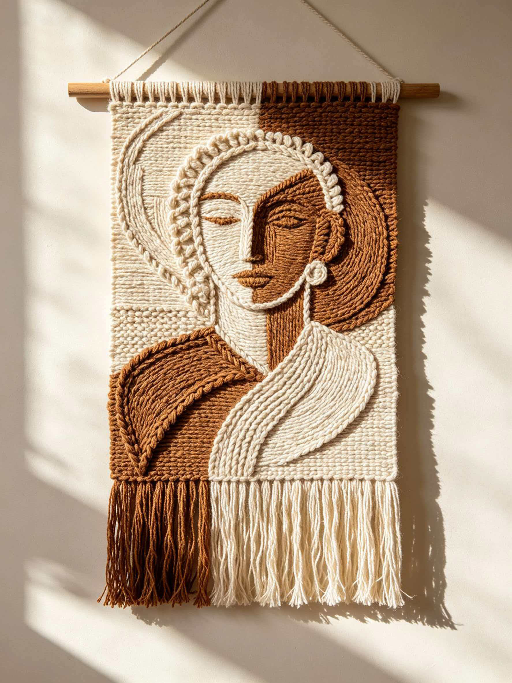 Handmade Macrame Cotton Wall Hanging, Boho Rustic Home Wall Decor,www.kongzeglobal.com,Handmade Macrame Cotton Wall Hanging, Boho Rustic Home Wall Decor-www.kongzeglobal.com