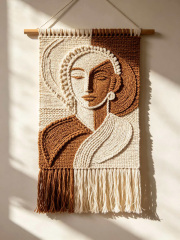 Handmade Macrame Cotton Wall Hanging, Boho Rustic Home Wall Decor,www.kongzeglobal.com,Handmade Macrame Cotton Wall Hanging, Boho Rustic Home Wall Decor-www.kongzeglobal.com