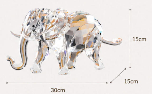 Light luxury K9 crystal elephant simple high-end crafts living room foyer dining table wine cabinet room decoration light luxury high-end,www.kongzeglobal.com,Light luxury K9 crystal elephant simple high-end crafts living room foyer dining table wine cabinet room decoration light luxury high-end-www.kongzeglobal.com