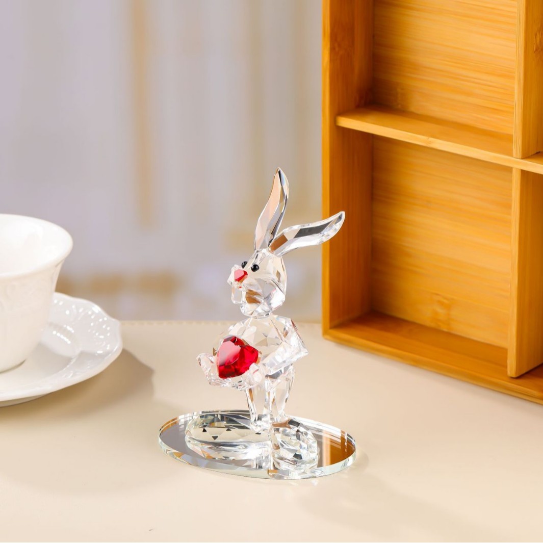 K9 Crystal Rabbit Ornament Light Luxury High End Gift Car Furniture Living Room Animal Festival Gift,www.kongzeglobal.com,K9 Crystal Rabbit Ornament Light Luxury High End Gift Car Furniture Living Room Animal Festival Gift-www.kongzeglobal.com