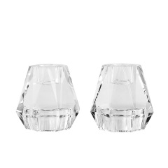 K9 Crystal Tealight Candle Holder Set of 2, Faceted Glass Votive Candlesticks for Wedding Home Decor & Healing Gift,www.kongzeglobal.com,K9 Crystal Tealight Candle Holder Set of 2, Faceted Glass Votive Candlesticks for Wedding Home Decor & Healing Gift-www.kongzeglobal.com