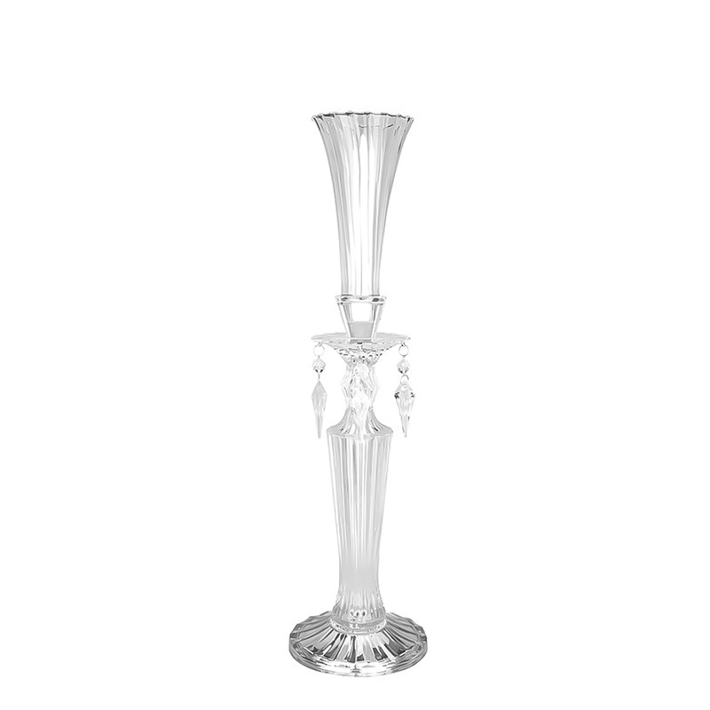 K9 Crystal Palace Style Taper Candle Holder, Tall Ornate Glass Candlestick for Wedding Home Decor & Healing Gift,www.kongzeglobal.com,K9 Crystal Palace Style Taper Candle Holder, Tall Ornate Glass Candlestick for Wedding Home Decor & Healing Gift-www.kongzeglobal.com