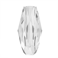 Modern minimalist crystal K9 transparent triangular rhombus vase for home decor and living room ornaments,www.kongzeglobal.com,Modern minimalist crystal K9 transparent triangular rhombus vase for home decor and living room ornaments