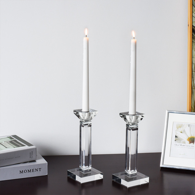 K9 Crystal Taper Candle Holder Set, Modern Elegant Crystal Candlestick for Wedding Home Table Decor, Healing Spiritual Light Decoration Gift,www.kongzeglobal.com,K9 Crystal Taper Candle Holder Set, Modern Elegant Crystal Candlestick for Wedding Home Table Decor, Healing Spiritual Light Decoration Gift-www.kongzeglobal.com