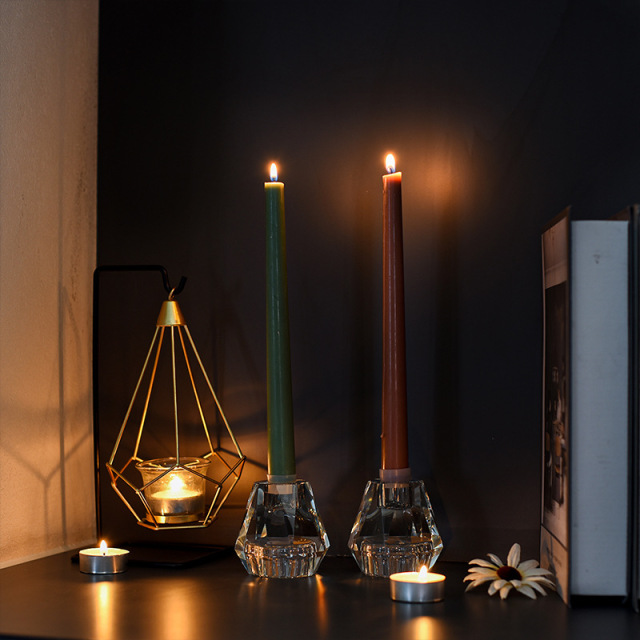 K9 Crystal Tealight Candle Holder Set of 2, Faceted Glass Votive Candlesticks for Wedding Home Decor & Healing Gift,www.kongzeglobal.com,K9 Crystal Tealight Candle Holder Set of 2, Faceted Glass Votive Candlesticks for Wedding Home Decor & Healing Gift-www.kongzeglobal.com