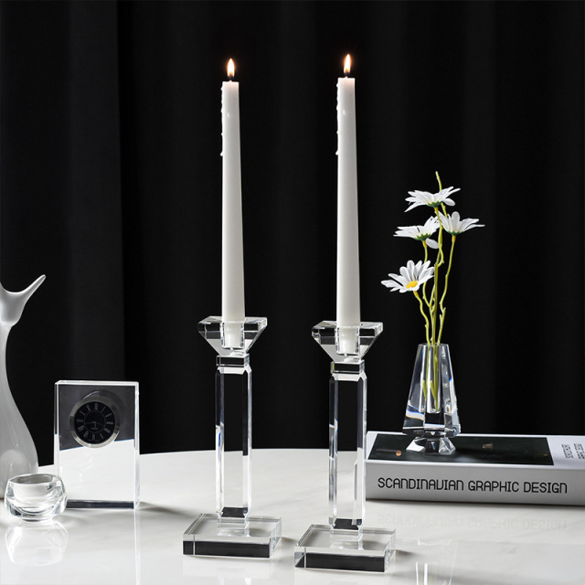 K9 Crystal Taper Candle Holder Set, Modern Elegant Crystal Candlestick for Wedding Home Table Decor, Healing Spiritual Light Decoration Gift,www.kongzeglobal.com,K9 Crystal Taper Candle Holder Set, Modern Elegant Crystal Candlestick for Wedding Home Table Decor, Healing Spiritual Light Decoration Gift-www.kongzeglobal.com