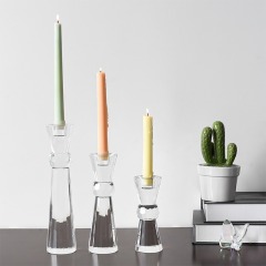 K9 Crystal Taper Candle Holder Set of 3, Retro Faceted Glass Candlesticks for Wedding Home Decor & Healing Gift,www.kongzeglobal.com,K9 Crystal Taper Candle Holder Set of 3, Retro Faceted Glass Candlesticks for Wedding Home Decor & Healing Gift-www.kongzeglobal.com