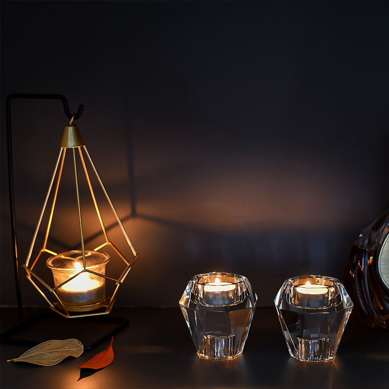 K9 Crystal Tealight Candle Holder Set of 2, Faceted Glass Votive Candlesticks for Wedding Home Decor & Healing Gift,www.kongzeglobal.com,K9 Crystal Tealight Candle Holder Set of 2, Faceted Glass Votive Candlesticks for Wedding Home Decor & Healing Gift-www.kongzeglobal.com