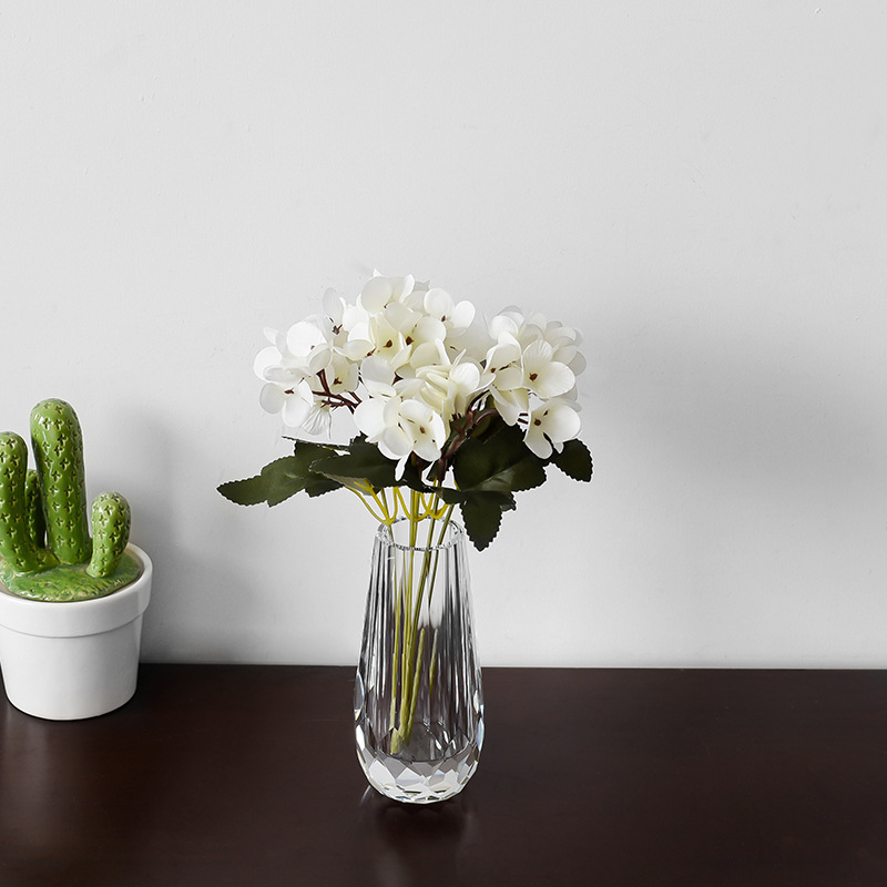 Taper Textured K9 Crystal Flower Vase, Clear Glass Minimalist Vase for Dried Fresh Flower Home Table Decor & Luxury Gift,www.kongzeglobal.com,Taper Textured K9 Crystal Flower Vase, Clear Glass Minimalist Vase for Dried Fresh Flower Home Table Decor & Luxury Gift-www.kongzeglobal.com