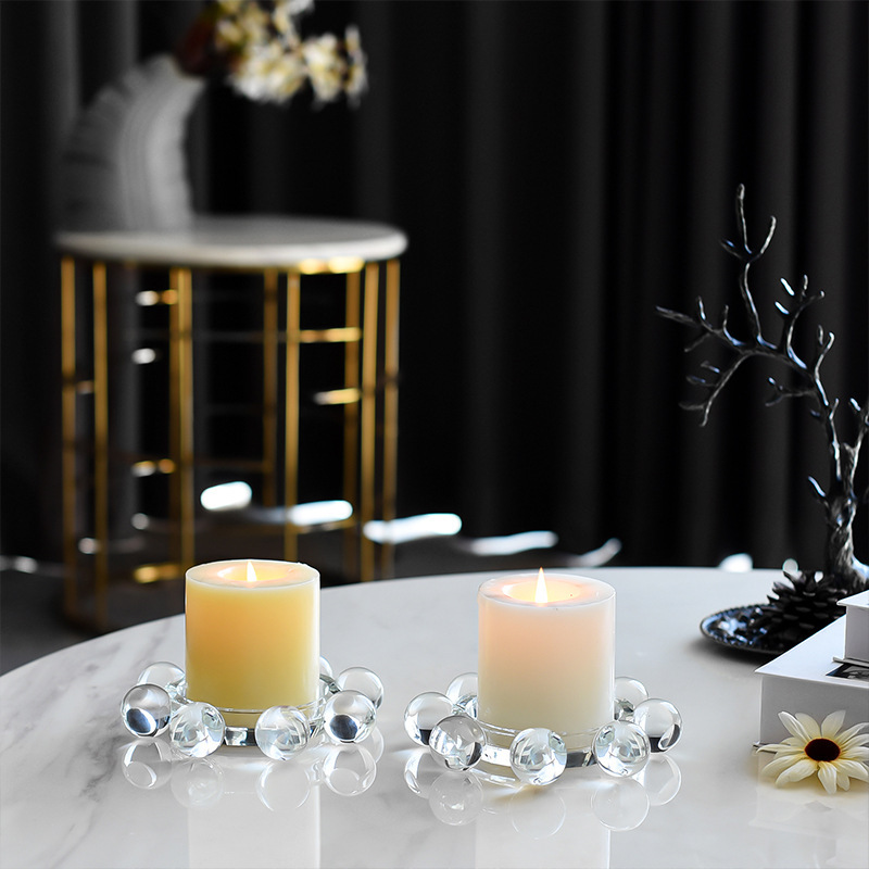 K9 Crystal Ball Ring Tealight Candle Holder, Nordic Clear Glass Votive Candlestick for Wedding Home Decor & Healing Gift,www.kongzeglobal.com,K9 Crystal Ball Ring Tealight Candle Holder, Nordic Clear Glass Votive Candlestick for Wedding Home Decor & Healing Gift-www.kongzeglobal.com